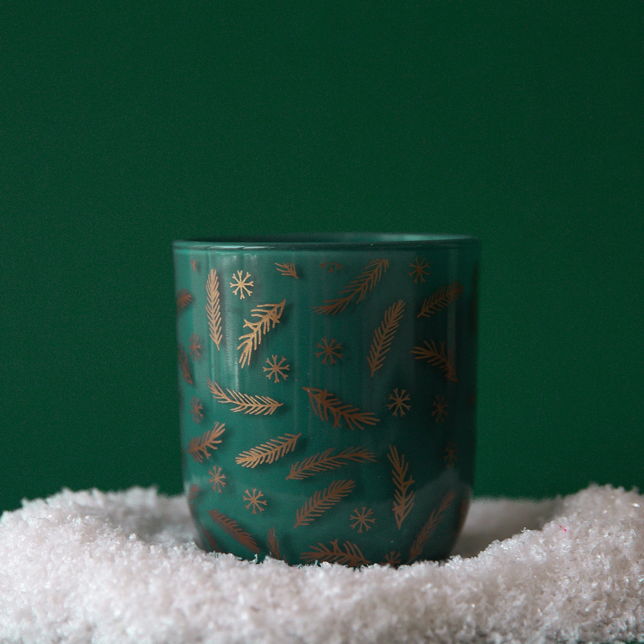 Cypress & Fir Boxed Green Glass Candle