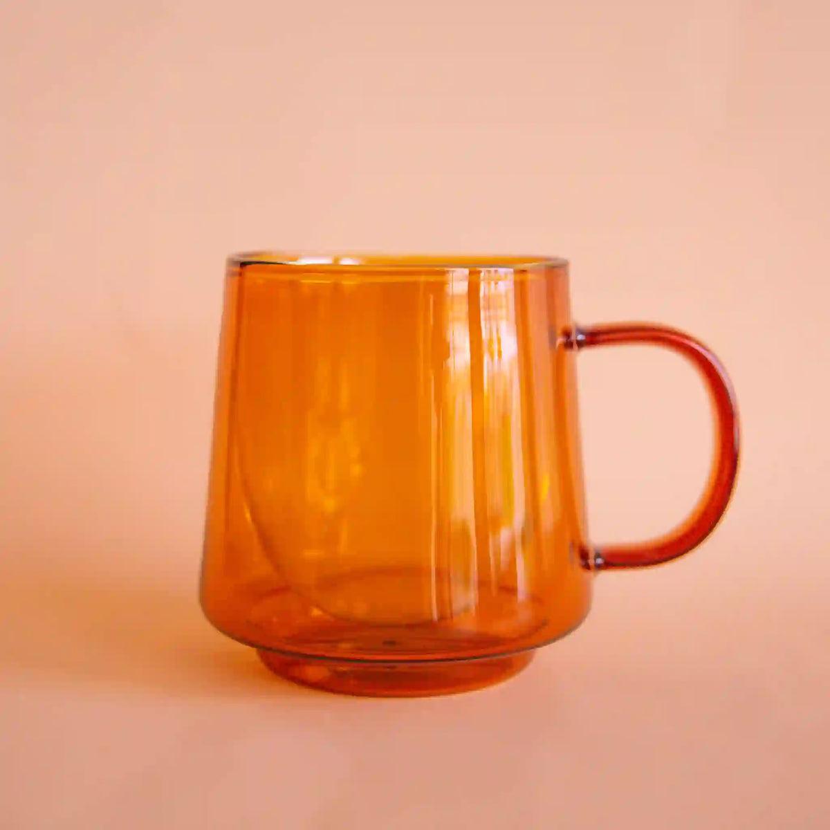 Double Wall Glass - High Borosilicate Glass - Insulated - Amber