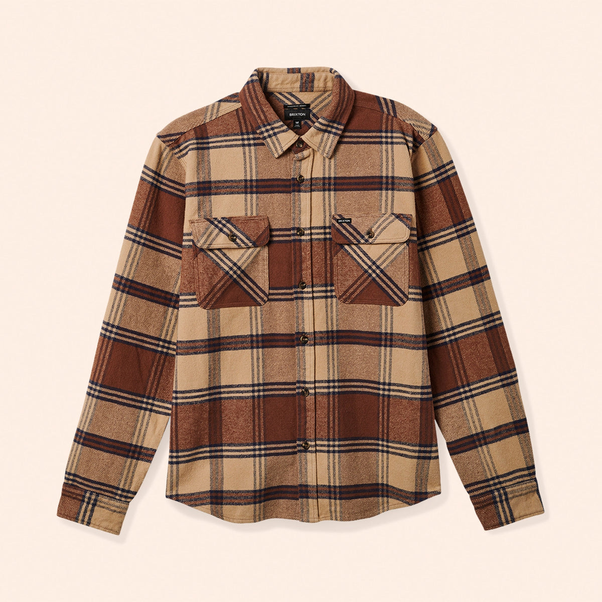 Bowery Heavy Weight Mens Flannel | Sand/Bison – Pigment