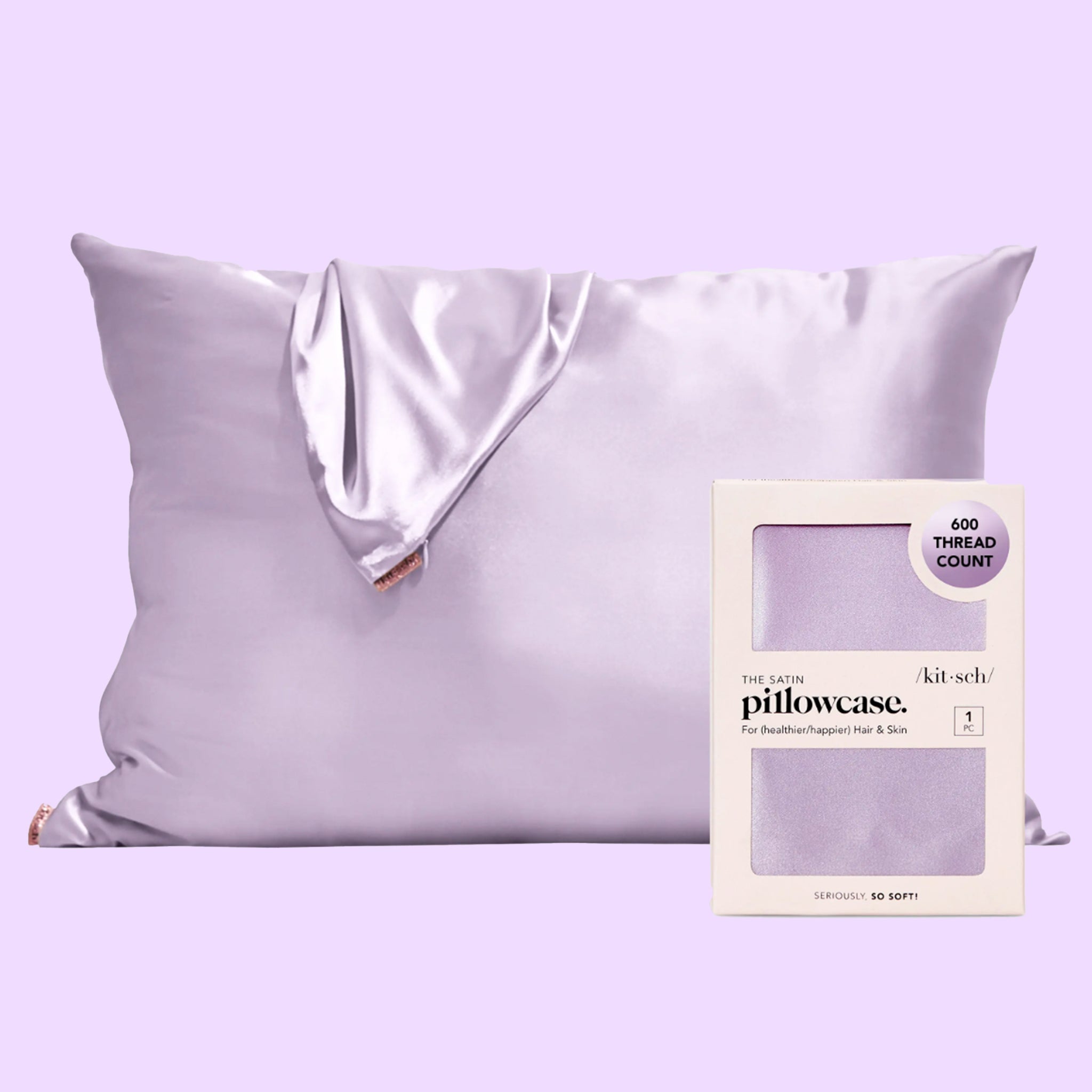 Kitsch Satin Pillowcase Lavender