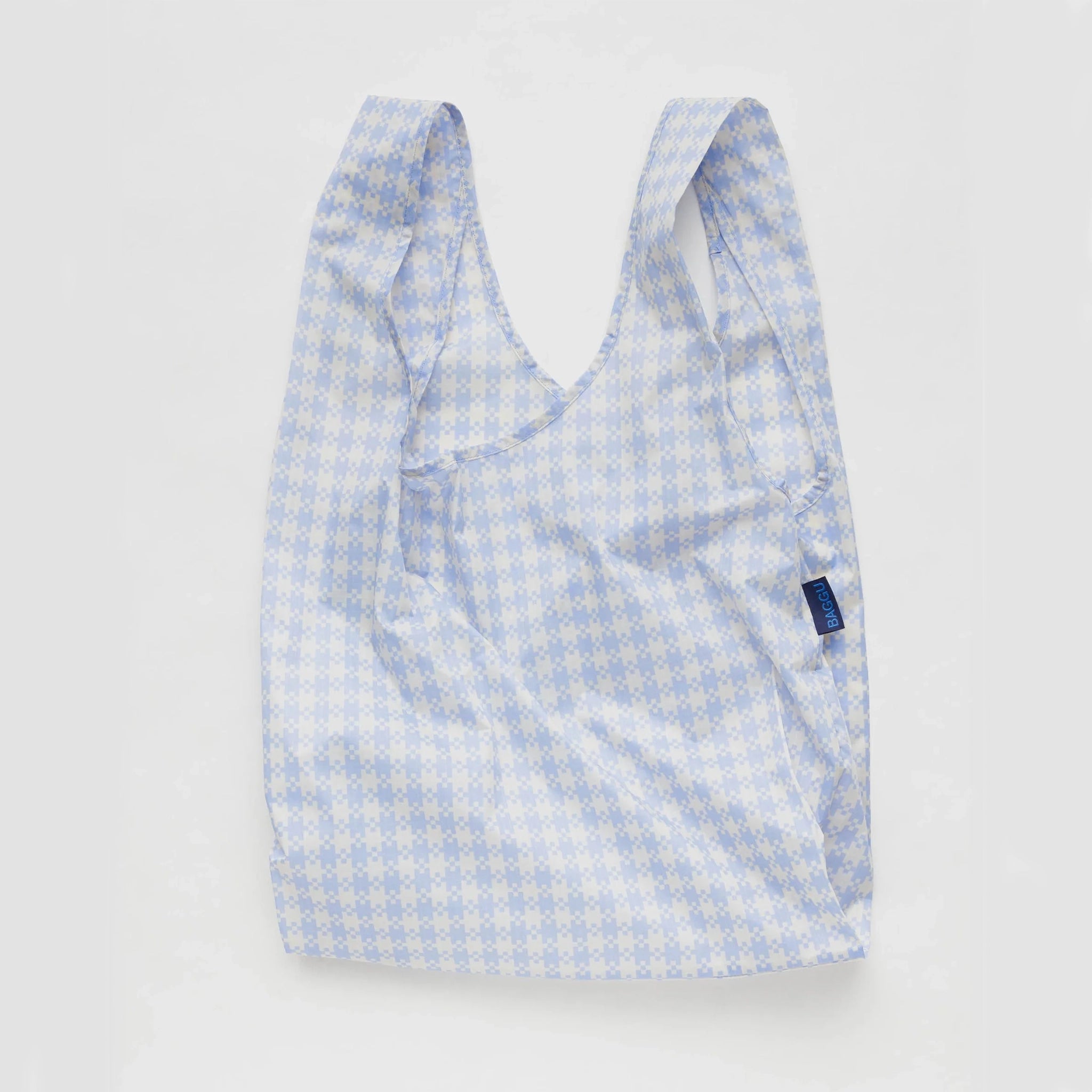 Baggu Reusable Standard Shopping Bag in Rose Pixel Gingham