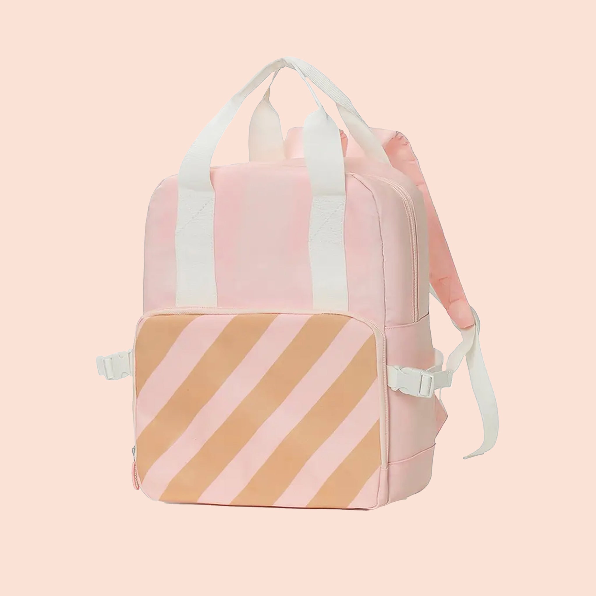 Stripes Backpack Pink by Pigment