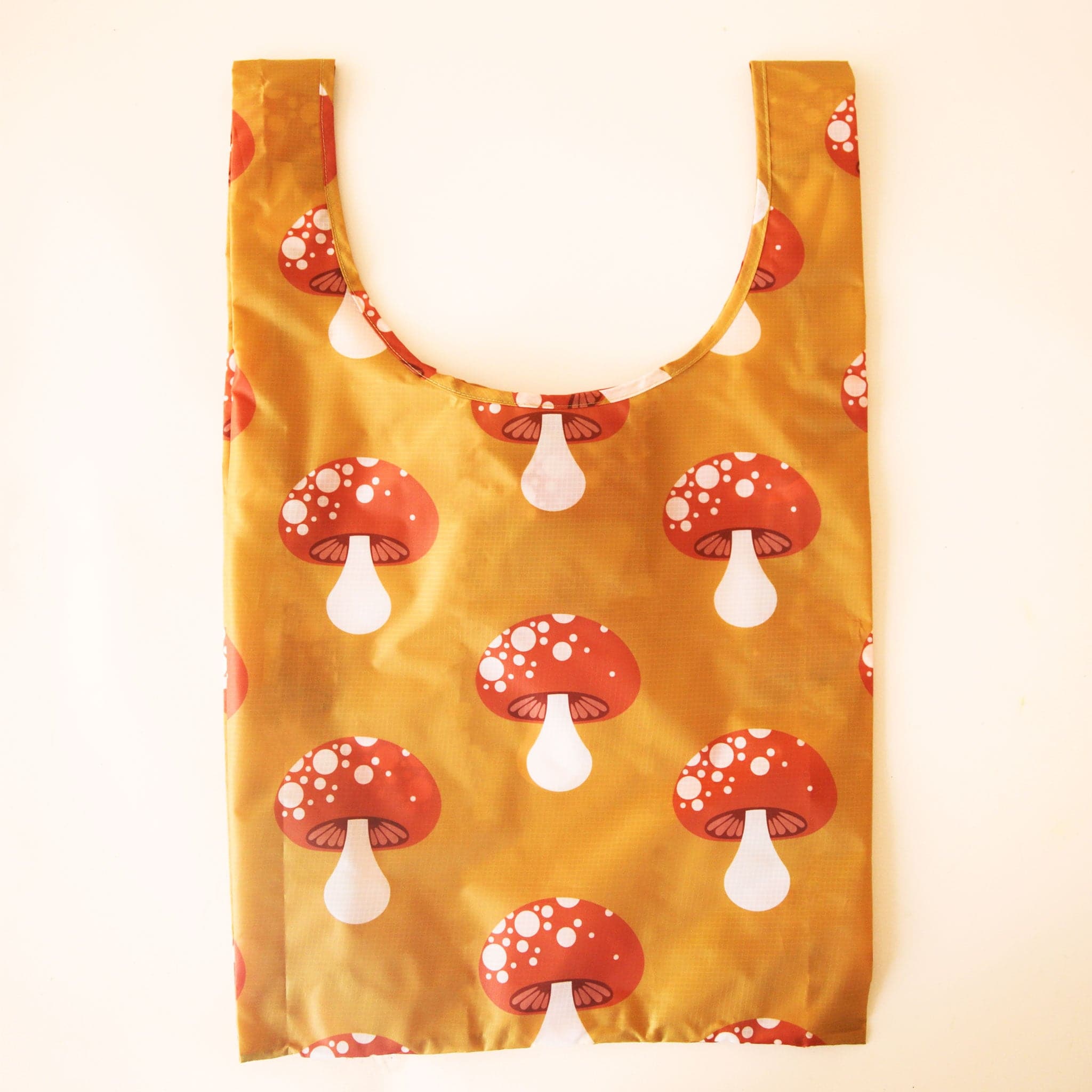 YOGA MAT BAG - Mushroom Print - Tote Bag - Beach Bag - Organic