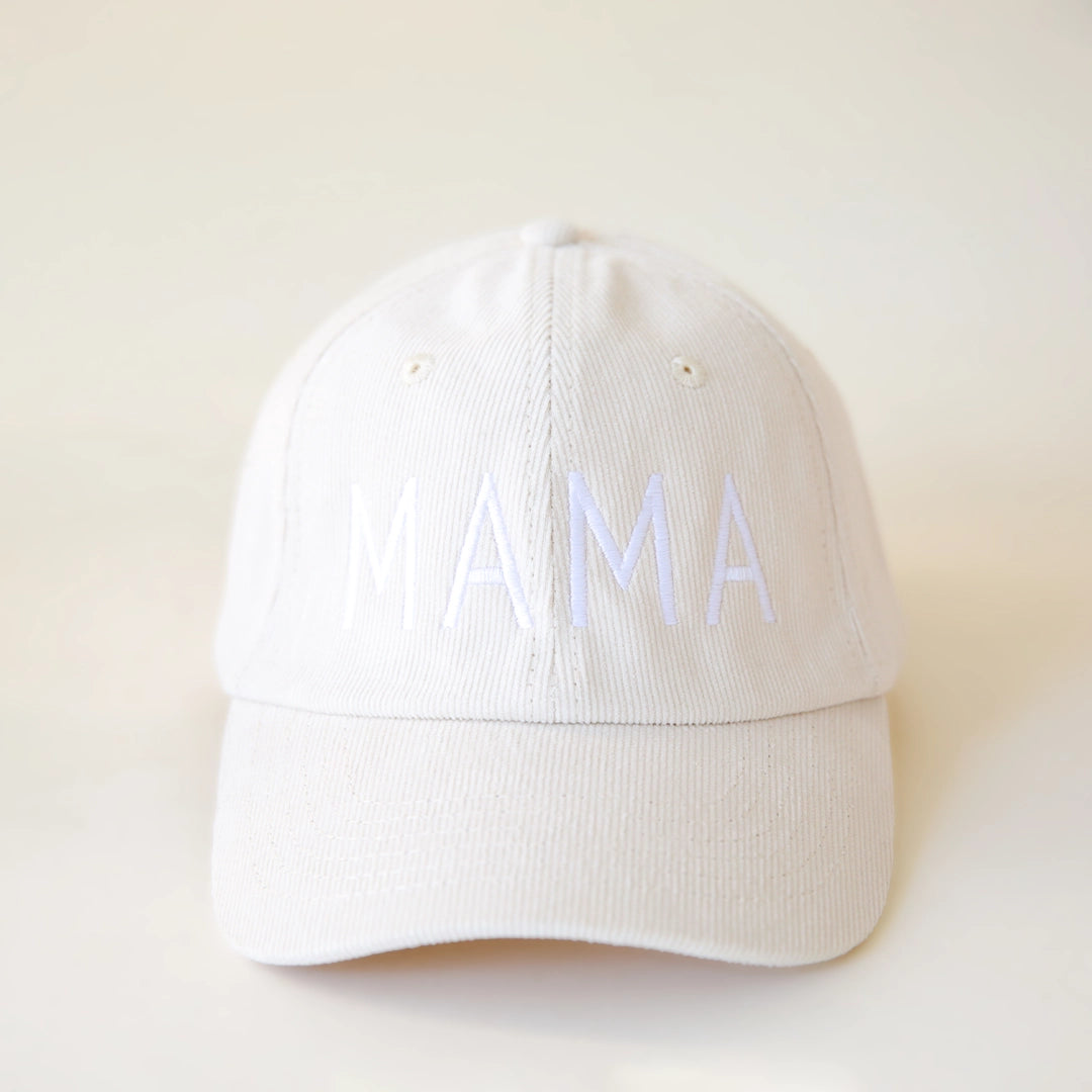 Mama Baseball Hat Ivory Pigment