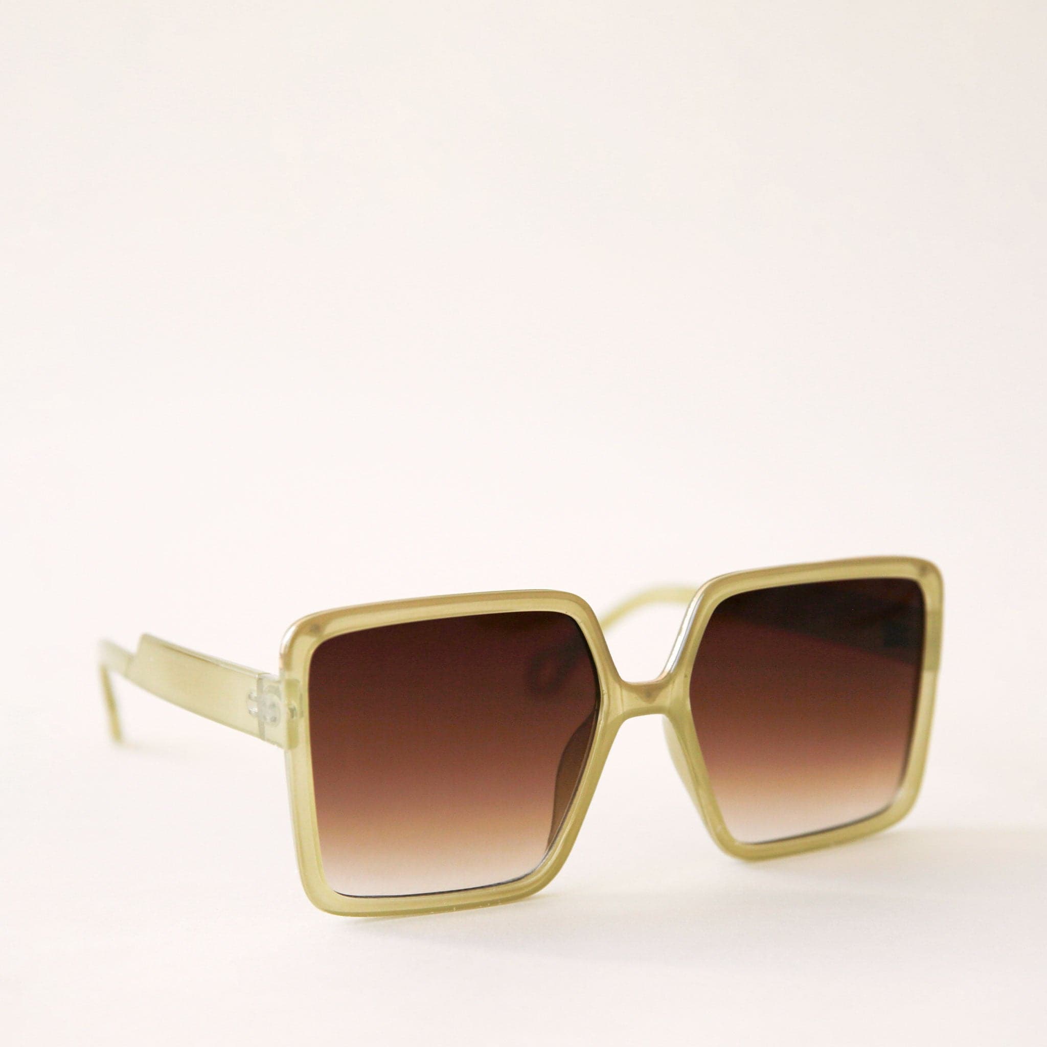 Olive green frame sunglasses best sale