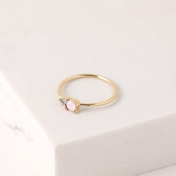 Dolce Ring - Pink Opal