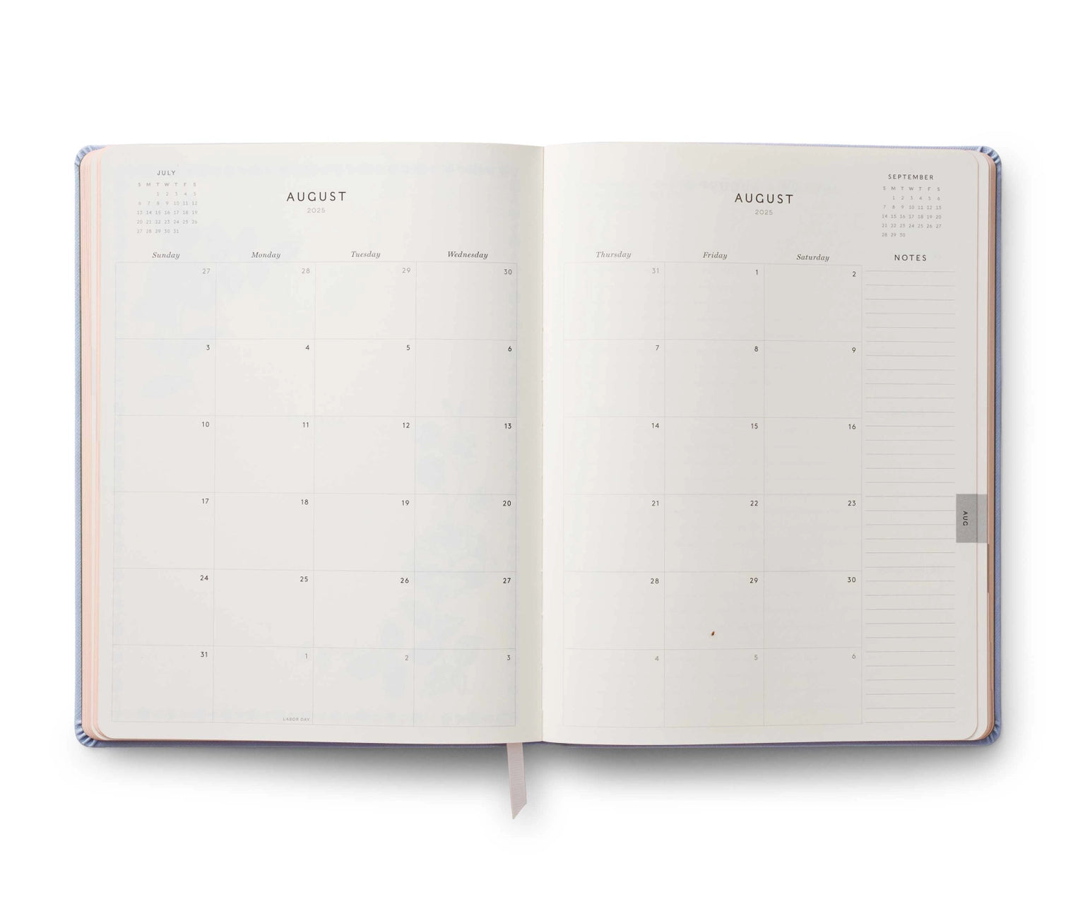 interior month view of a planner
