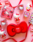 A culmination of hello kitty items. 