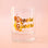 A clear glass tumbler with gold text that reads, 'Cheers Queers'.