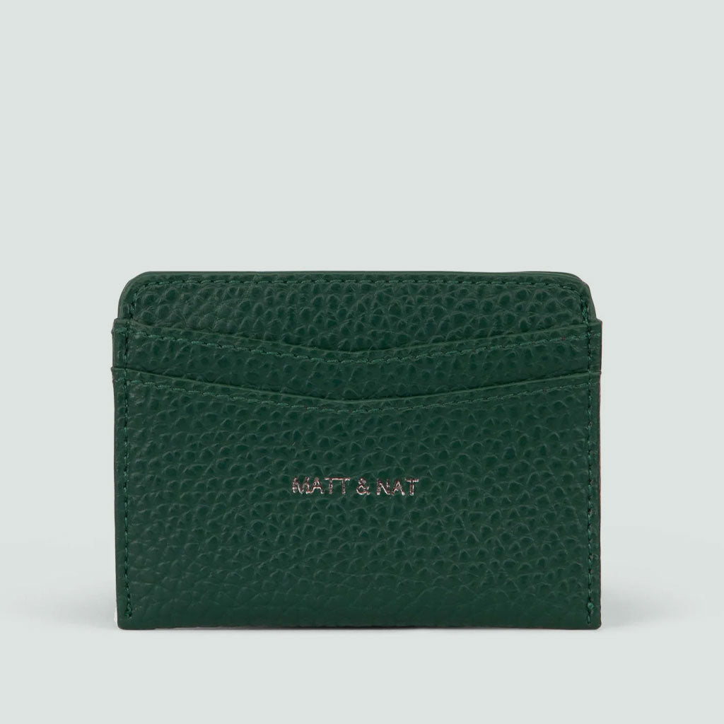 card holder in emerald color