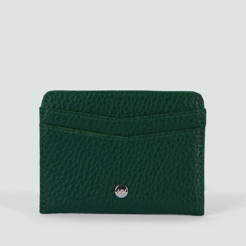 card holder in emerald color