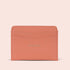 small card holder in coral color