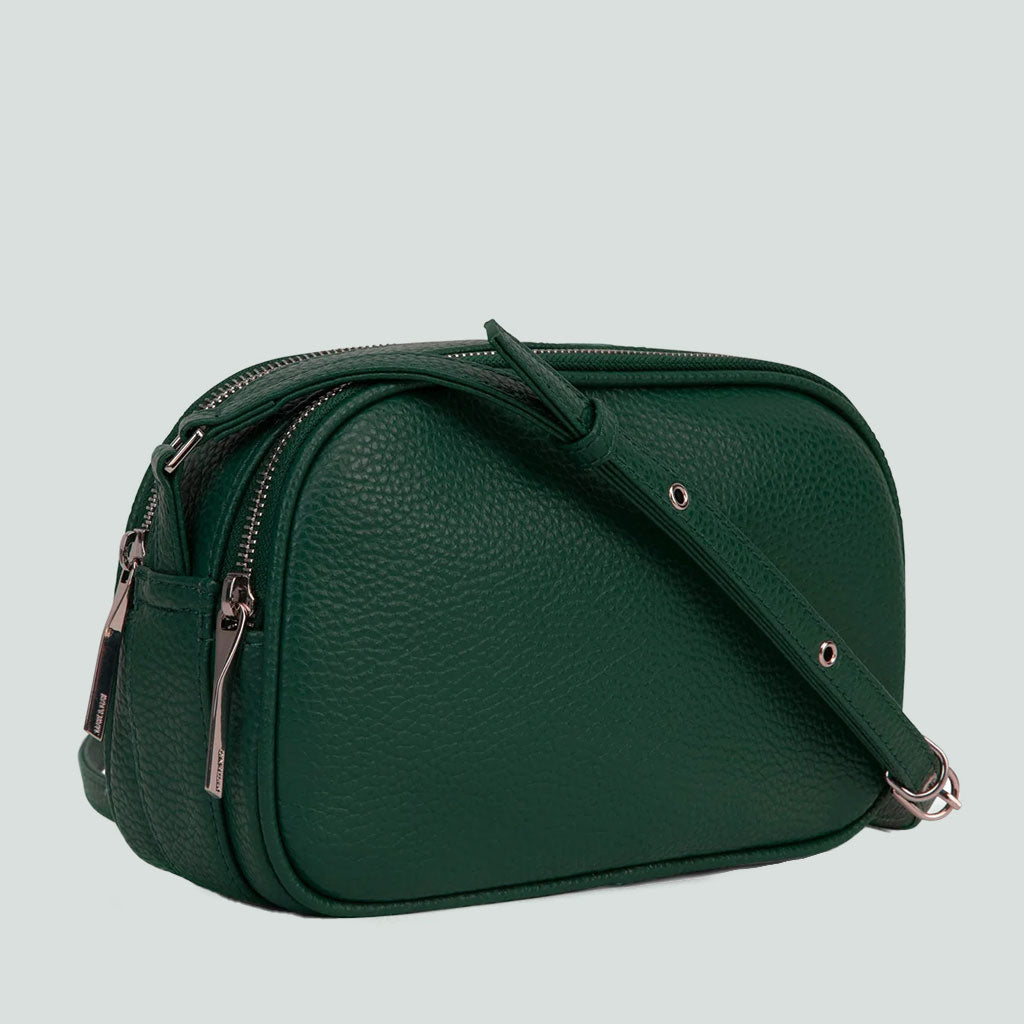 deep green crossbody bag