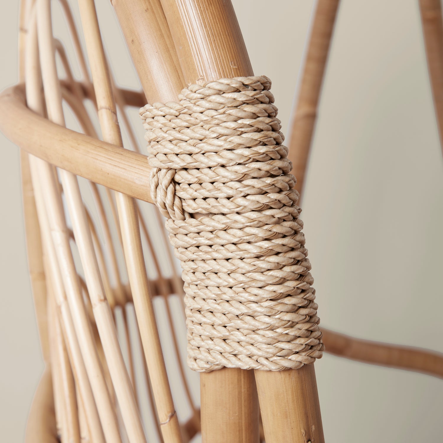 Bamboo discount rope chair