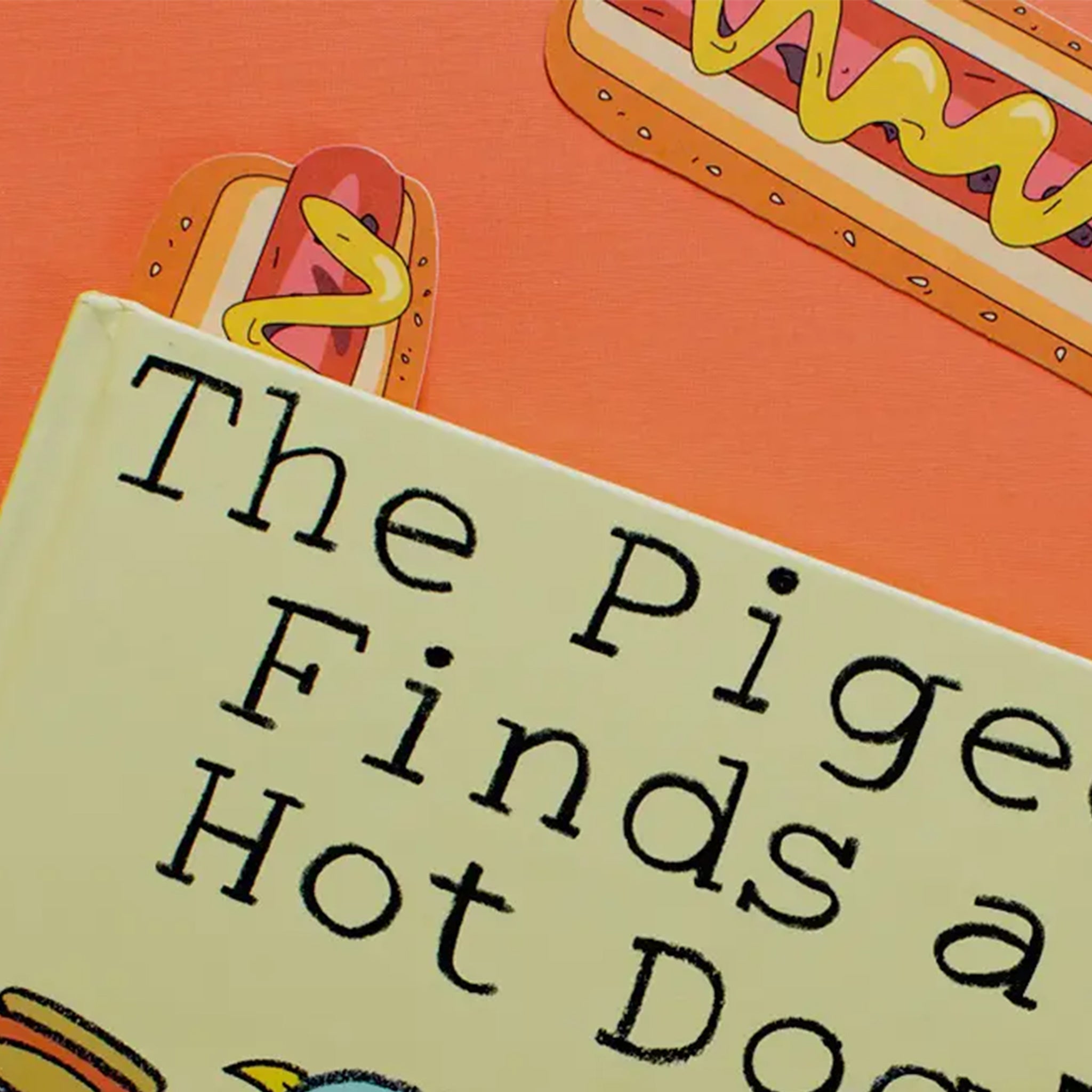 A hot dog shaped bookmark.