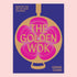 A purple book cover with a pink flower in the center of a wok shape and text that reads, 'The Golden Wok'. 