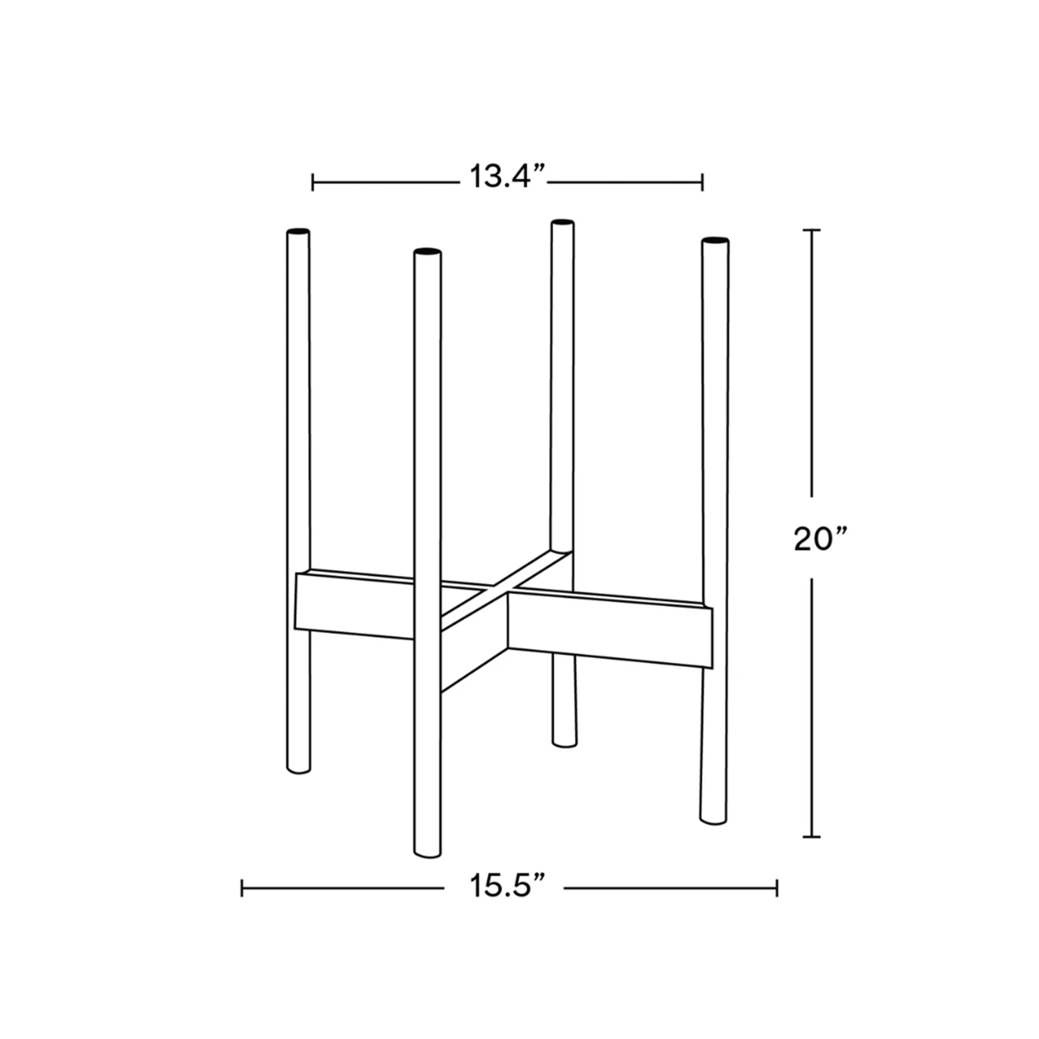 Rounded Hardwood Stand