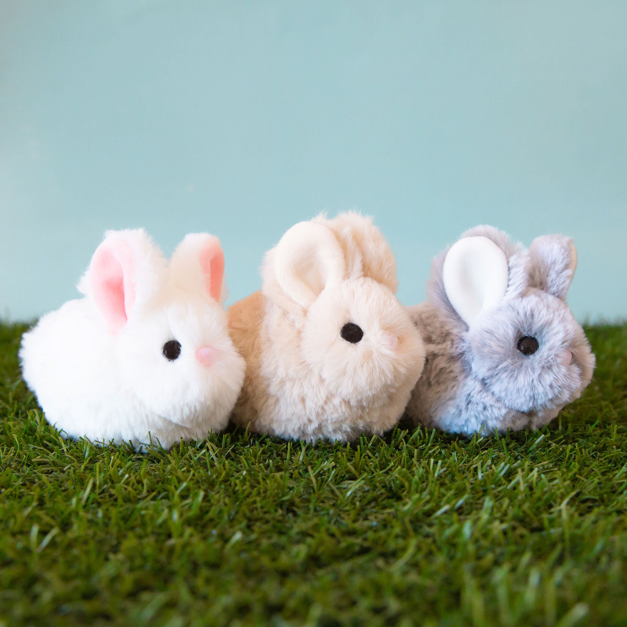 A shot of all three bunnies. Each bunny sold separately.