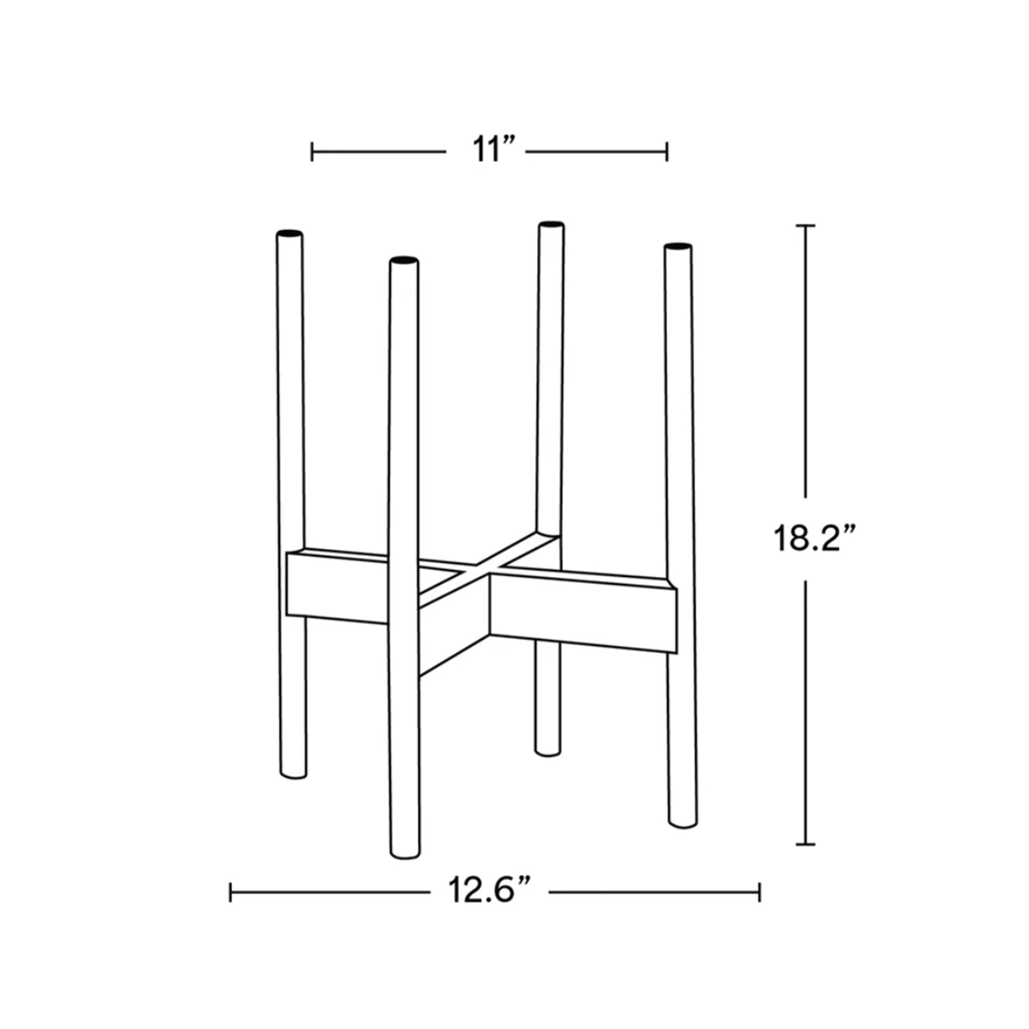 Rounded Hardwood Stand