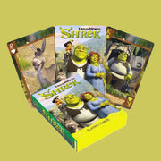 A deck of Shrek themed playing cards. 