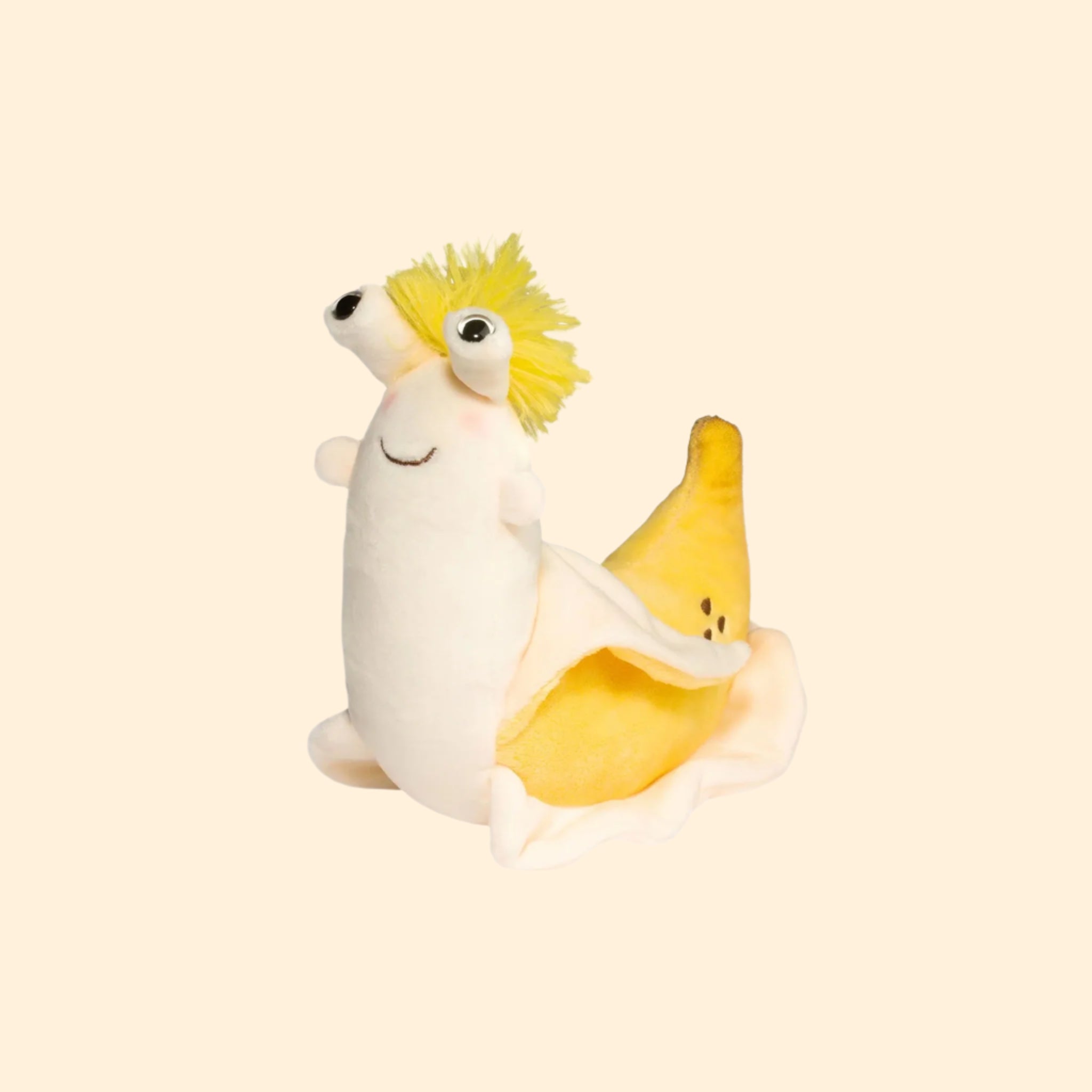 the regular sized mini banana slug shaped stuffed animal with a banana as it&#39;s back half. 