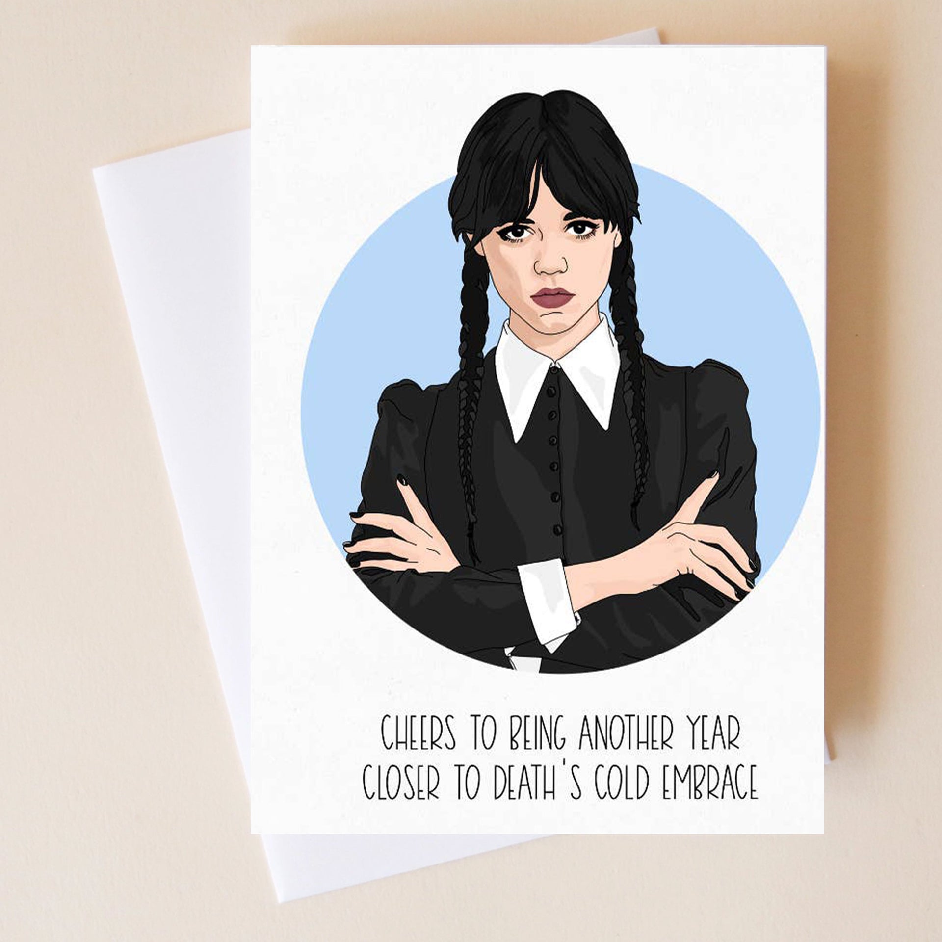 Wednesday Addams Birthday Card – Pigment