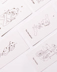 A cream box of 78 Tarot cards with an illustration of two hands and a star in between. All cards are beautifully illustrated with descriptions underneath and detailed with gold foiling.